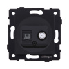 Розетка двойная спутниковая SAT + RJ45 Cat.6, черный матовый Kollinger REA-022BM для Aspekt, Eleganz, Reflex