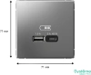 GAL000929 Systeme Electric Schneider Electric ArtGallery цвет сталь