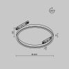 Трековый магнитный светодиодный светильник Maytoni Exility Rim TR227-2-24W4K-B