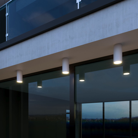 Уличный потолочный светильник Light LED IP65 Elektrostandard 35129/H белый