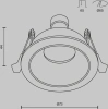 Светильник встраиваемый Maytoni Share DL126-GU10-WB
