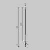 Уличный грунтовый светодиодный светильник Maytoni Pole O440FL-L12GF3K