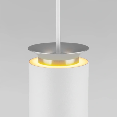 Подвесной светодиодный светильник Elektrostandard DLS021 9+4W 4200К белый матовый/серебро