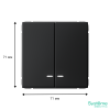 GAL001053 Systeme Electric Schneider Electric ArtGallery цвет карбон