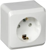 Розетка с заземлением со шторками 16А Systeme Electric Etude, БЕЛЫЙ PA16-004B