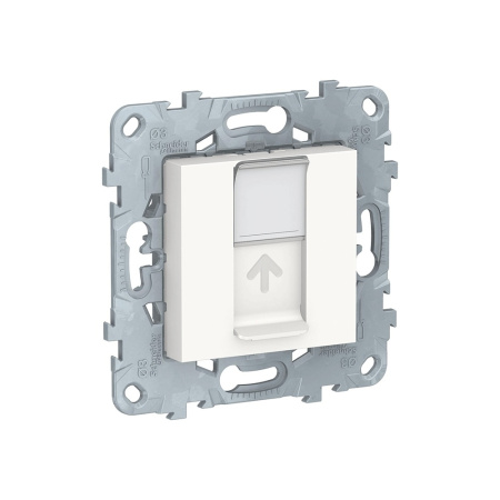 Розетка компьютерная RJ45 одинарная категории 6 UTP Unica NEW Schneider Electric белый NU541518