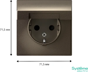 GAL000646 Systeme Electric Schneider Electric ArtGallery цвет мокко