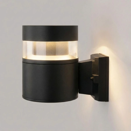 Уличный настенный светильник 1530 TECHNO LED 3000K чёрный Elektrostandard 1530 TECHNO LED черный