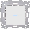 ZigBee cенсорный выключатель белый матовый на одну линию в рамку работает с АЛИСОЙ CGSS AMG-GL01ZB-WCM