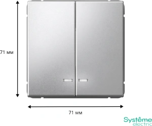 GAL000353 Systeme Electric Schneider Electric ArtGallery цвет алюминий