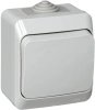 Выключатель 1-клавишный Systeme Electric Etude, серый BA10-041C
