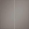 Выключатель двухклавишный 10А Voltum S70 капучино Soft touch пластик (VLS0201M + VLS000314)