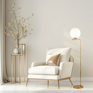 Торшер в стиле Loft Eurosvet 01083/1 латунь