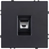 Розетка Ethernet RJ45 Cat.6, черный матовый Kollinger Eclipse EC-017BK