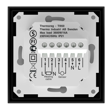 Терморегулятор Thermoreg TI-950 Design черный (CN2050)