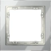 Рамка стеклянная на 1 пост Voltum S70 сталь глянцевая (VLS110105)
