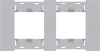 Рамка 2 пост MEITON серый матовый AA4802M2AS