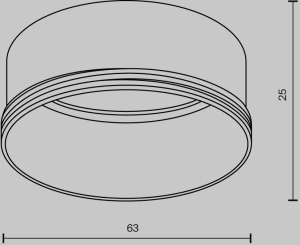 Кольцо декоративное для светильника Maytoni Focus LED  Ring L-20-W