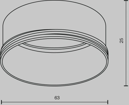 Кольцо декоративное для светильника Maytoni Focus LED  Ring L-20-W