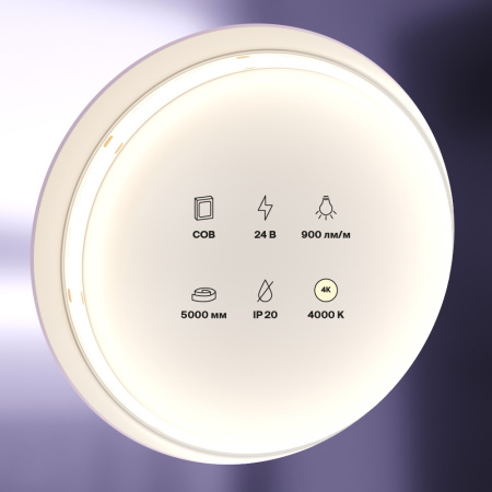 Светодиодная лента 12Вт/м 24V IP20 4000K Maytoni 10183