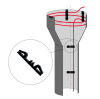 Крепление кабеля в водосточной трубе Clip DownPipe — 1 уп. / 20 шт. (CN2750)