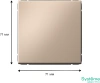 GAL001211 Systeme Electric Schneider Electric ArtGallery цвет песочный