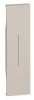 Проходной 2-клав. с подсветкой песочный Bticino Living Now KM01x2 | K4003Ax2 | LN4743/230Tx2 | K4702