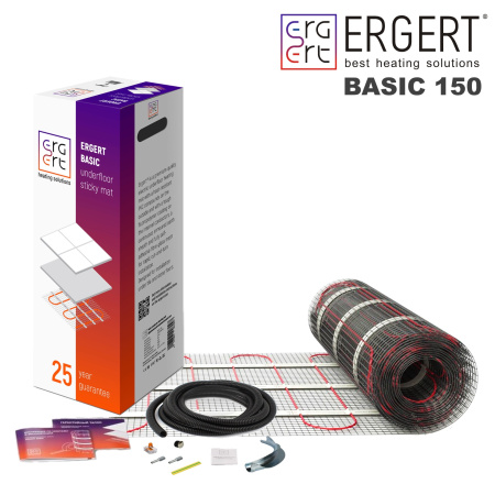 Нагревательный мат ERGERT Basic 150 - 1,0 кв.м. (ETMB1500150)