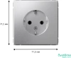 GAL000343 Systeme Electric Schneider Electric ArtGallery цвет алюминий