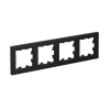 Рамка 4-постовая универсальная Systeme Electric AtlasDesign, карбон ATN001004