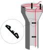 Крепление кабеля в водосточной трубе Clip DownPipe — 1 уп. / 20 шт. (CN2750)
