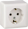 Розетка с заземлением 16А Systeme Electric Hit, БЕЛЫЙ RA16-133-B
