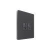 Розетка информационная С/У RJ-45 кат.5e 2-я, Вулканический пепел Systeme Electric Infinity (FSE000785)