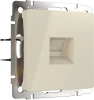 Телефонная розетка RJ-11 слоновая кость Werkel Встраиваемые механизмы слоновая кость W1182003