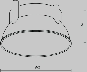 Декоративная рамка-отражатель для потолочных светильников Alfa LED Maytoni Ring12-15W-RD-BS