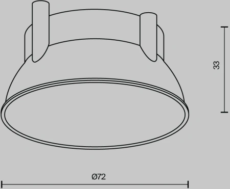 Декоративная рамка-отражатель для светильников серии Alfa LED Maytoni Accessories Ring12-15W-RD-W