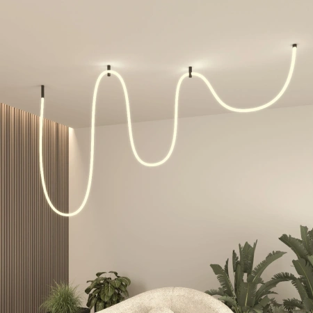 Гибкий неон 336Led 12W IP20 3000K Full light круглый теплый белый, 5 м Elektrostandard 24V 12W 336Led 2835 IP20