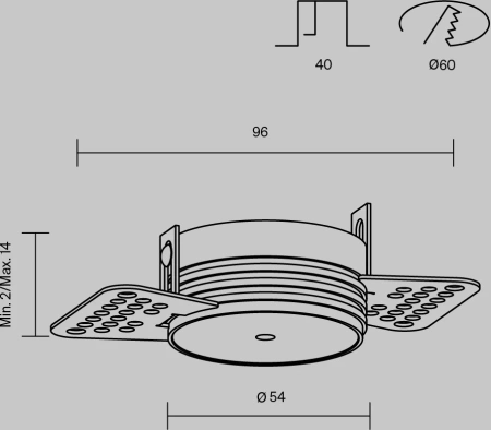 Основание для подвесного светильника Maytoni Accessories for pendant PA001-TRS-B