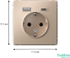 GAL001232 Systeme Electric Schneider Electric ArtGallery цвет песочный