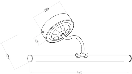 Бра Maytoni Oculus MIR014WL-L9G3K