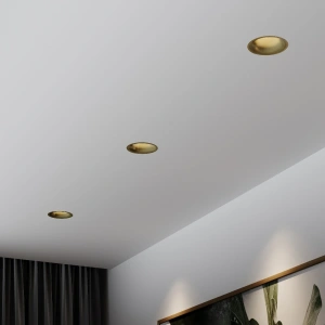 Светильник встраиваемый светодиодный Bliss 15W 4000K латунь Elektrostandard 25070/LED