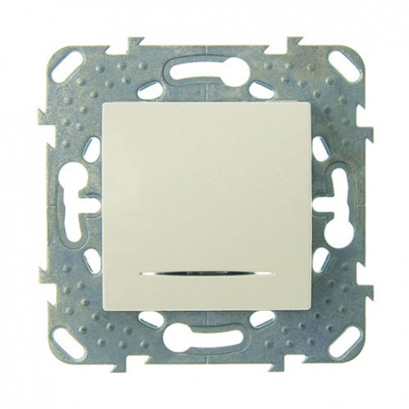 Выключатель без фиксации (кнопка) 1-клав с подсветкой Schneider Unica MGU5.206.25NZD