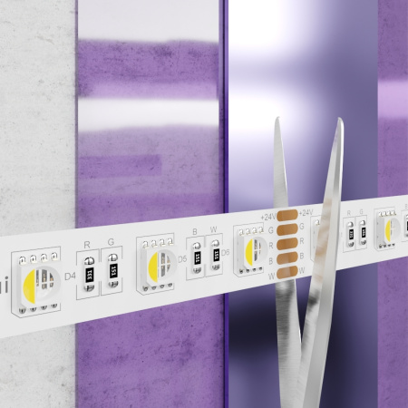 Светодиодная лента 19,2Вт/м 24V IP20 RGB+6000K Maytoni 10181