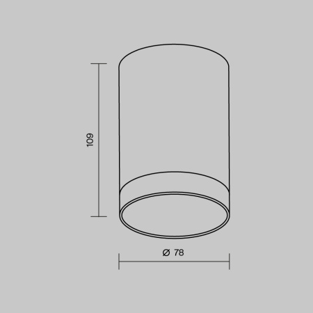 Уличный потолочный светодиодный светильник Maytoni Luxe O500CL-L10W3K