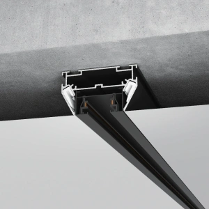 Basic System Алюминиевый профиль для монтажа в натяжной потолок однофазного шинопровода черный 2м Elektrostandard 85234/00