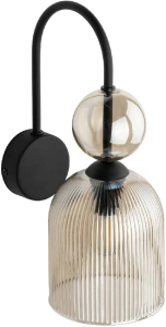 Настенный светильник с плафоном из фактурного стекла TK Lighting 11140 Sophia Cognac