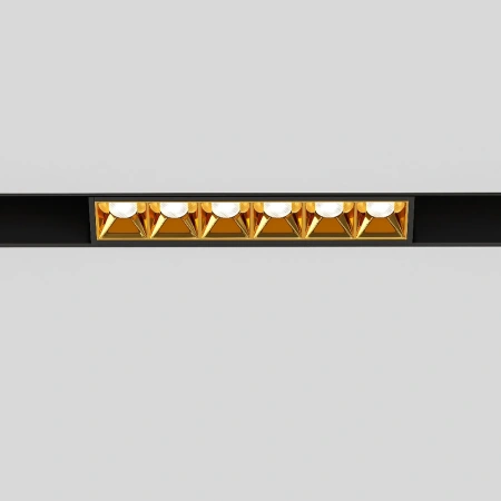 Slim Magnetic Трековый светильник 6W 4000K Artas чёрный/золото 85101/01 Elektrostandard 85101/01