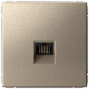 Розетка компьютерная RJ45, кат. 5е Systeme Electric ArtGallery шампань GAL000583