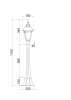 Парковый светильник Maytoni Goiri O028FL-01BZ