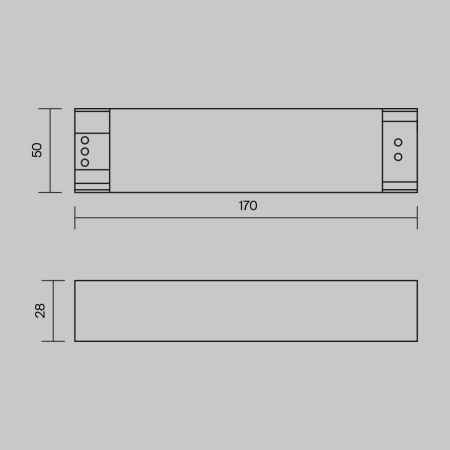 Блок питания для магнитных систем 100Вт, 48V, IP20 Maytoni Power Supply Magnetic PSL005-100W-48V-IP20